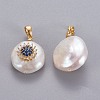 Natural Cultured Freshwater Pearl Pendants KK-L187-02A-2