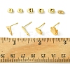 16Pcs 4 Styles 201 Stainless Steel Stud Earring Findings with Hole EJEW-FS0001-15-4