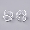 Spray Painted Alloy Cuff Rings RJEW-T011-26-RS-2