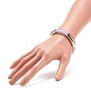 Acrylic Curved Tube Beaded Stretch Bracelet for Women BJEW-JB08439-06-3
