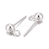 925 Sterling Silver Stud Earring Findings STER-S002-49-2