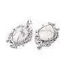 Natural Howlite Big Pendants G-P496-01P-22-3