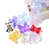 60Pcs 12 Style Transparent Spray Painted Glass Beads GLAA-FS0001-49-3
