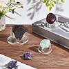 3Pcs 3 Styles Flat Round Acrylic Base Display Easel Stands ODIS-GA0001-59-5