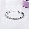 Anti-Tarnish Rhodium Plated 925 Sterling Silver Finger Rings RJEW-FF0008-008P-18mm-2