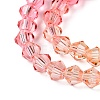 Gradient Color Baking Paint Glass Bead Strands X1-DGLA-A039-T6mm-A03-3