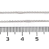 Rhodium Plated 925 Sterling Silver Satellite Chains STER-P064-01P-3