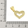 Rack Plating Brass Micro Pave Cubic Zirconia Pendants KK-Z074-47G-3