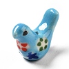 Handmade Printed Porcelain Beads PORC-F005-04F-2
