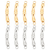 10Pcs 2 Colors 304 Stainless Steel Connector Charms STAS-UN0046-72-1