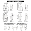 Unicraftale 14Pcs 7 Style Polished 316 Surgical Stainless Steel Lobster Claw Clasps STAS-UN0023-46-5