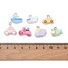 10Pcs Traffic Theme Opaque Resin Pendants RE-CBA392A-03P-3