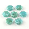 Flat Round Imitation Gemstone Acrylic Beads OACR-R051-04-1