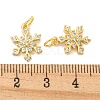 Rack Plating Brass Micro Pave Clear Cubic Zirconia Pendants X-KK-B093-04A-G-3