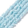 Natural White Jade Chip Beads Strands X-G-G905-02-2