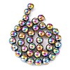 Non-magnetic Synthetic Hematite Beads Strands G-S096-10mm-5-3