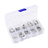 10Pcs 10 Styles Brass Adjustable Rings & Open Cuff Rings Set RJEW-A039-02P-3