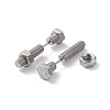 304 Stainless Steel Screw Bolt Ear Taper Stretcher for Woman Men EJEW-F312-08P-2