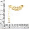 Brass Micro Pave Clear Cubic Zirconia Chandelier Component Links CU-CBAA571-10G-3