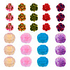 54Pcs 9 Styles Opaque Resin Beads RESI-TA0003-10-2