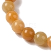 8mm Round Natural Topaz Jade Braided Bead Bracelets BJEW-C067-01B-24-3
