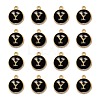 Golden Plated Alloy Charms X-ENAM-S118-02Y-2