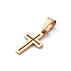 Ion Plating(IP) 304 Stainless Steel Pendants STAS-H453-03RG-2