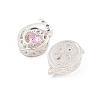 Rack Plating Brass Micro Pave Cubic Zirconia Beads KK-F879-01S-01-2