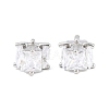 Brass Pave Clear Cubic Zirconia Beads CU-CBAF71E-01P-1
