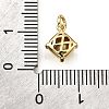 Brass Glass Charms KK-V011-35G-B-3