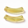 UV Plating Transparent Rainbow Iridescent Acrylic Beads OACR-A016-01C-2