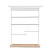 Iron Jewelry Display Stand with Wood Tray AJEW-Z032-01B-1