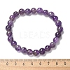 Natural Amethyst Bead Stretch Bracelets X-BJEW-K212-B-034-8