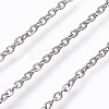 304 Stainless Steel Cable Chain Necklaces NJEW-P248-01P-2