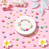 300Pcs 3 Styles Opaque Acrylic Beads MACR-SP0002-05-5