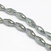 Electroplate Crystal Glass Rice Beads Strands EGLA-F042-A10-1