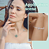 6Pcs 6 Styles Brass Pave Natural Amethyst & Rose Quartz & White Agate & Green Aventurine & Carnelian & Lapis Lazuli Multi-Strand Links KK-BC0015-17A-5