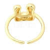 Rack Plating Brass Open Cuff Rings RJEW-S394-01G-U-3