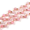 Natural Pink Opal Beads Strands G-T141-54-4