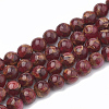 Natural Chalcedony Beads Strands G-S333-6mm-014D-1