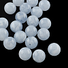 Round Imitation Gemstone Acrylic Beads OACR-R029-6mm-31-1