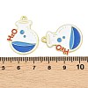 Alloy Enamel Pendants ENAM-L055-01I-01-3