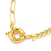 Brass Cobs Chain & Paperclip Chains Jewelry Sets SJEW-JS01118-11