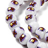 Printing Glass Beads for Necklaces Bracelets Making GLAA-B020-02A-07-4