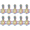 14Pcs Snowflake #5 Zinc Alloy Replacement Zipper Sliders FIND-GF0005-70A-1