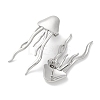 304 Stainless Steel Jellyfish Stud Earrings EJEW-D281-29S-2