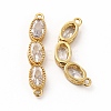 Rack Plating Eco-Friendly Brass Micro Pave Cubic Zirconia Pendants LS-KK-K165-27G-01-2