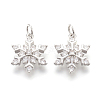 Brass Micro Pave Cubic Zirconia Pendants LS-KK-F774-10P-NR-1