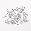 Silver Color Plated Alloy Letter Pendants PALLOY-J718-01S-1
