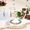 1 Strand Handmade Lampwork Inner Flower Rondelle Beads Strands LAMP-TA0002-72I-6